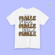 Mallemaus Shirt | Malle Maus Leopard Black Bubble font