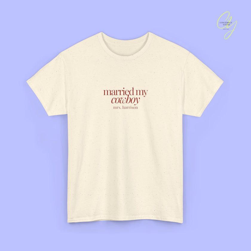 Bride to be Shirt | Married My Cowboy Western JGA Shirt Braut