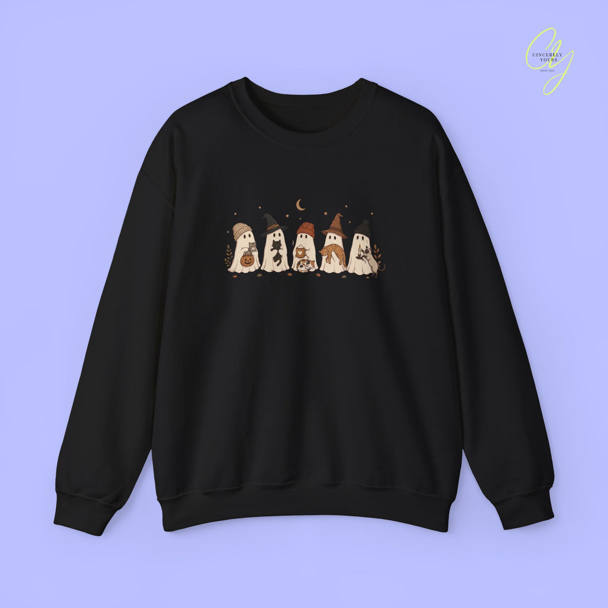 Katzen-Sweatshirt | Geister und Katzen