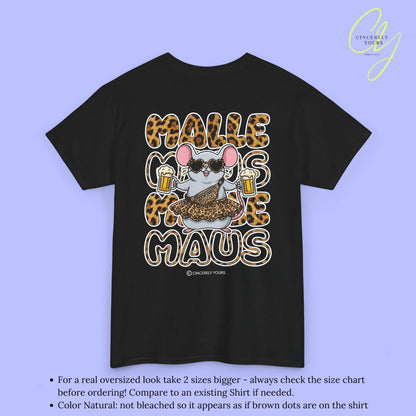 Mallemaus Shirt Malle Maus Leopard —  Leoparden Malle Maus Bierkrug (Customizable)