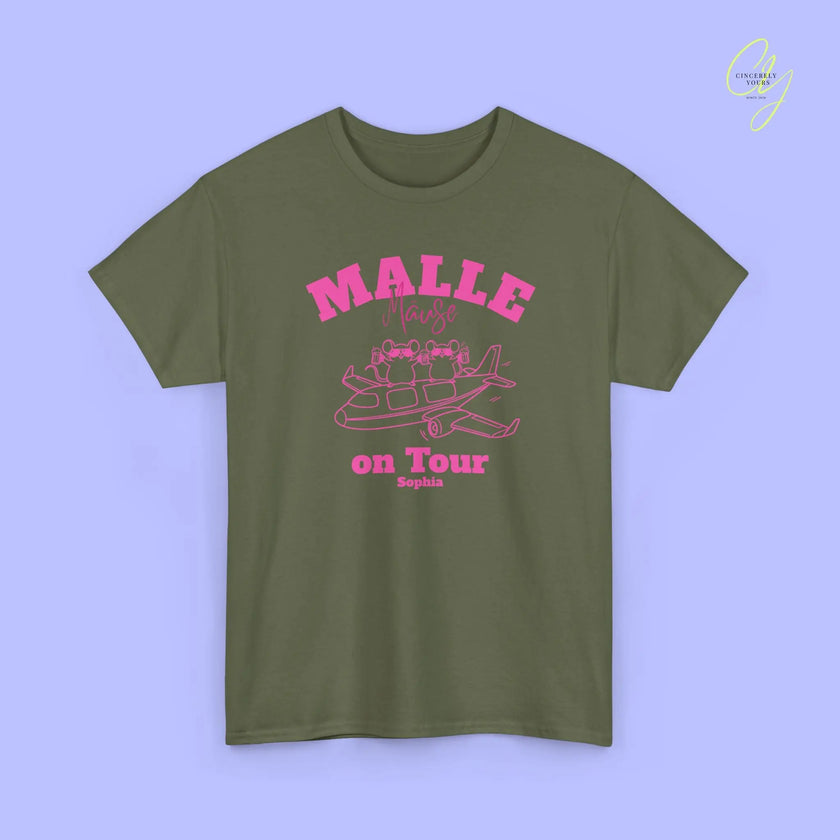 Malle Party Shirt — Malle Party Maus on tour Bierkrug Flugzeug(Customizable) Cincerely Yours