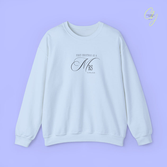 Bride Sweatshirt | First Christmas as a Mrs