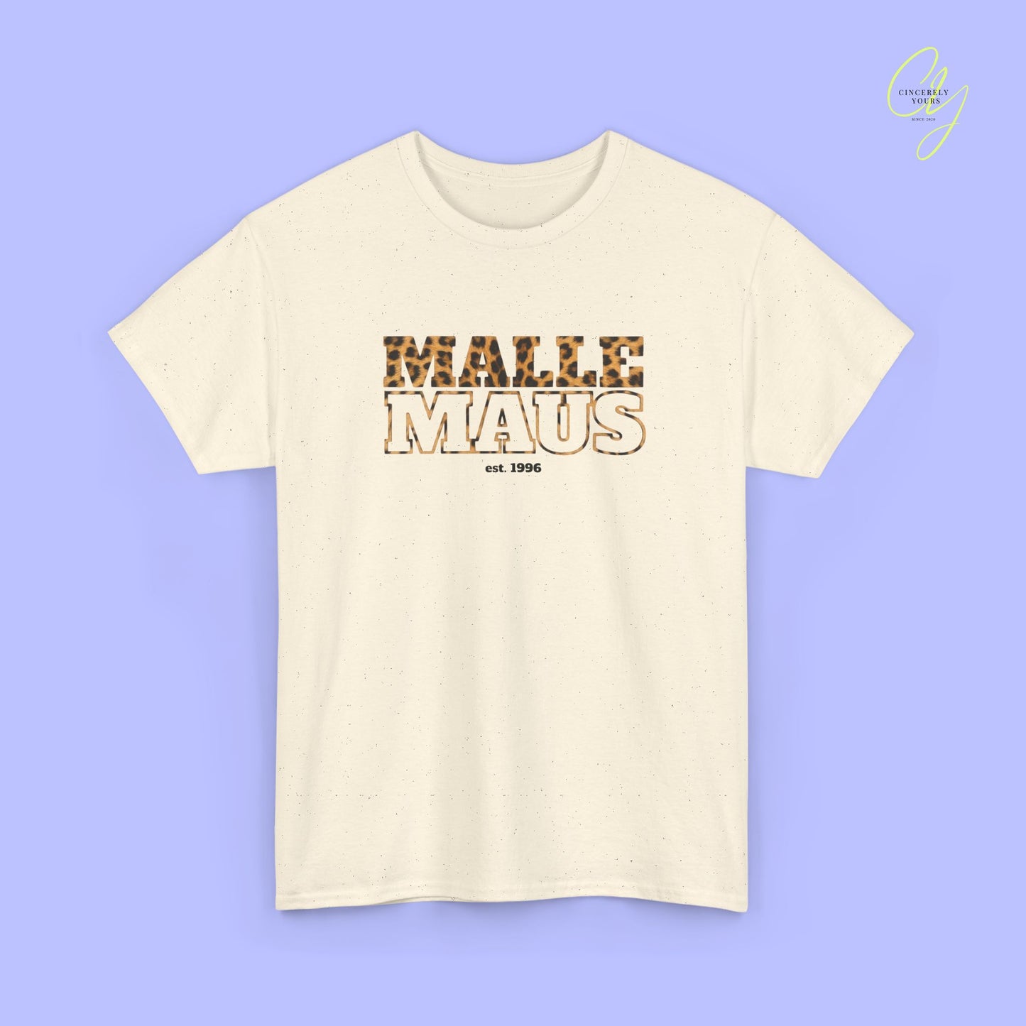 Mallemaus Shirt — Malle Maus Schriftzug Leopard (Customizable)