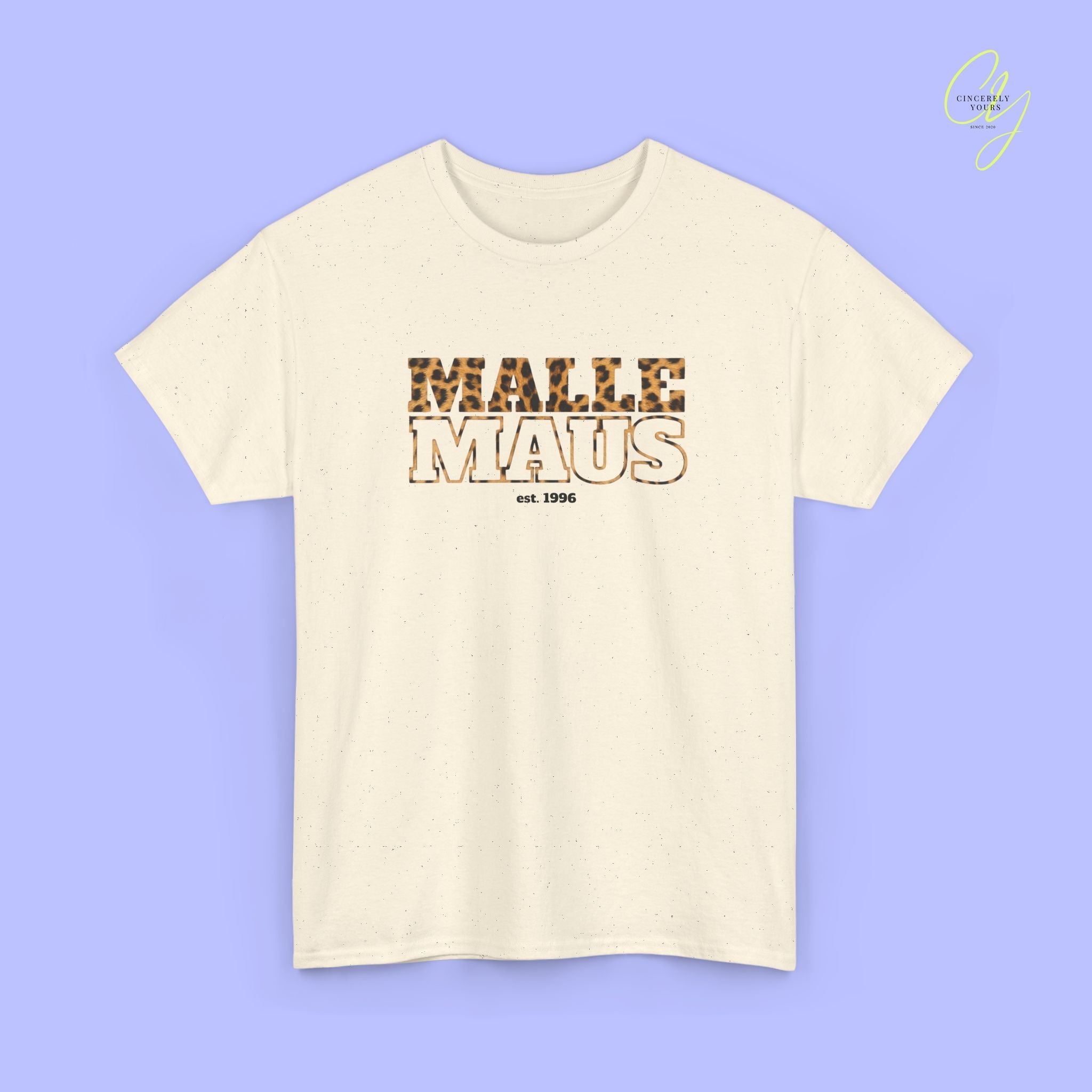 Mallemaus Shirt — Malle Maus Schriftzug Leopard (Customizable)