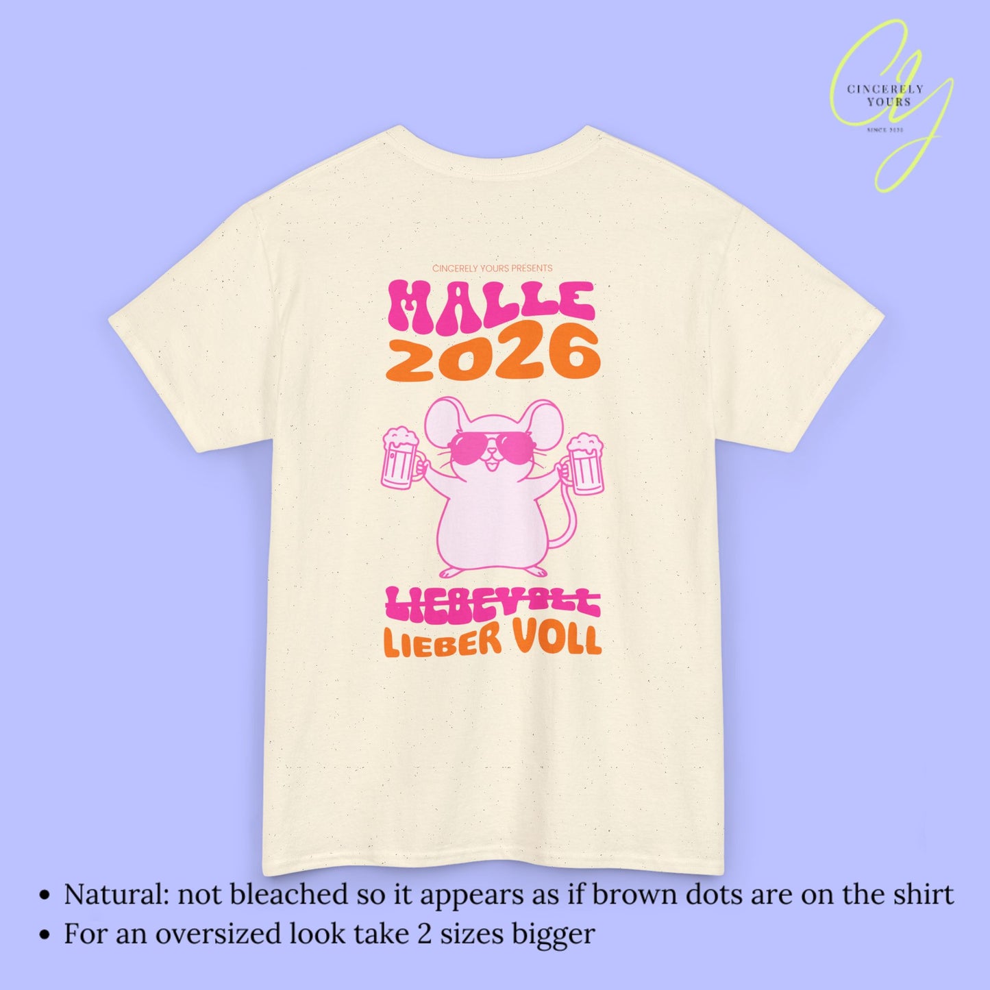 Mallemaus Shirt Malle - Party Shirt Malle Maus Lieber Voll 2026