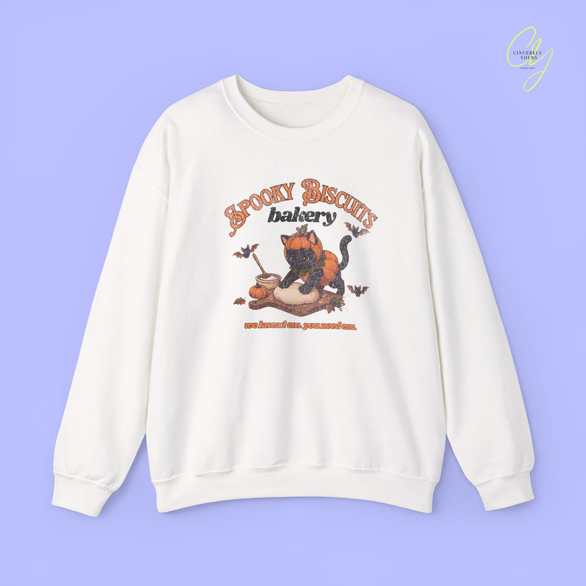 Cat Sweatshirt | Spooky biscuits bakery
