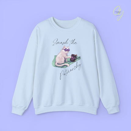 Cat Sweatshirt | Smash The Patriarchy