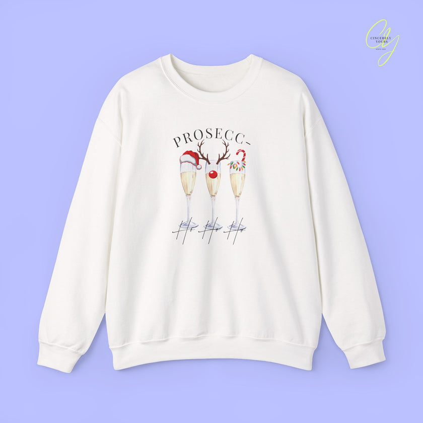 Christmas Sweatshirt | Prosecc- ho ho ho