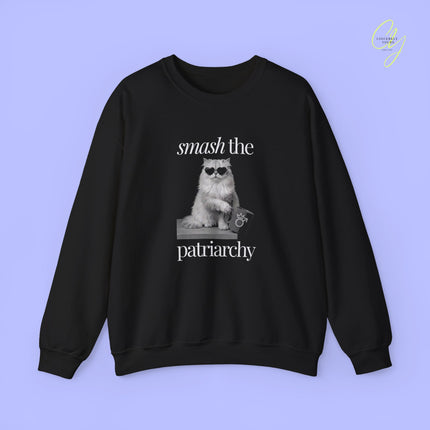 Cat Sweatshirt | Smash the patriarchy bootleg
