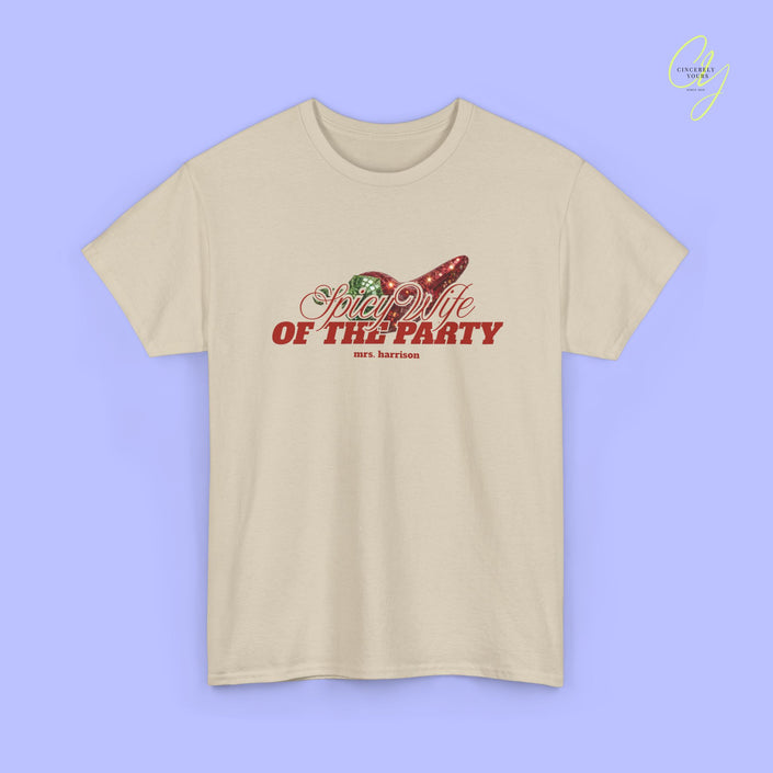 JGA Shirt Braut | Spicy Wife the Party Bachelorette Shirt (customized)