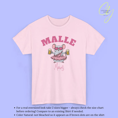 Malle Party Shirt — Malle Party Maus Bierkrug Bauchtasche (Customizable) Cincerely Yours
