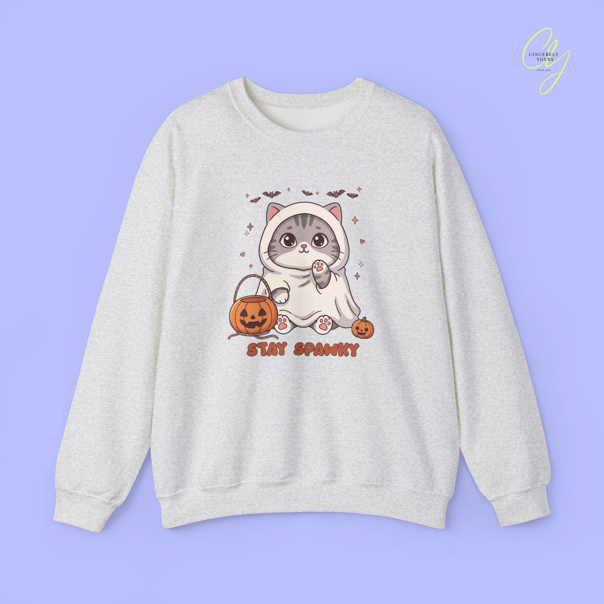 Cat Sweatshirt | Stay spawky