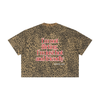 Provocative Quotes Shirt - I´m not fliritng I´m just hot and friendly Unisex Leopard Print Boxy T-Shirt