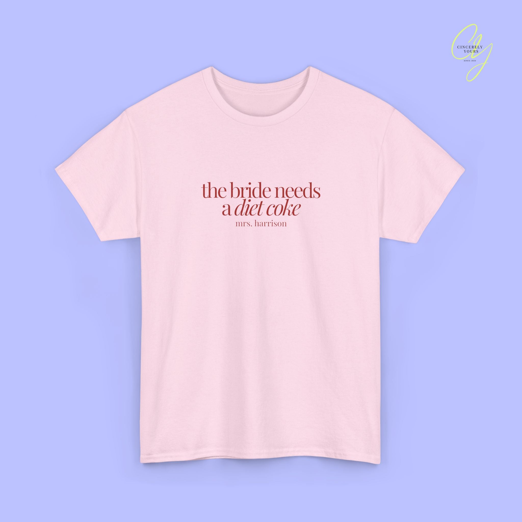 Bride to be Shirt | The Bride Needs a Diet Coke Braut Shirt JGA (Customizable)