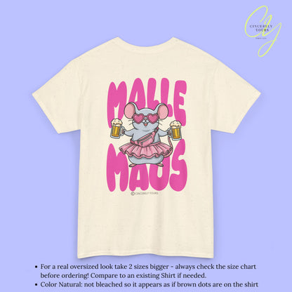 Mallemaus Shirt Malle Maus —  Pink Bauchtasche Bierkrug (Customizable)