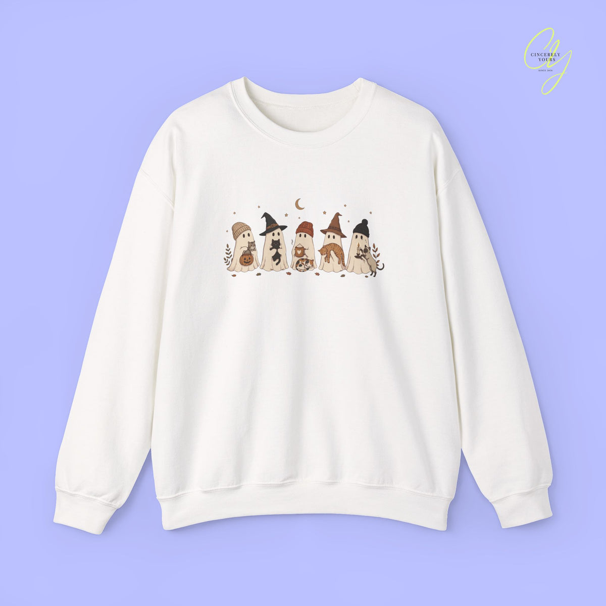 Katzen-Sweatshirt | Geister und Katzen