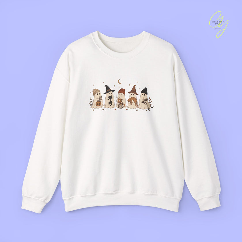 Katzen-Sweatshirt | Geister und Katzen