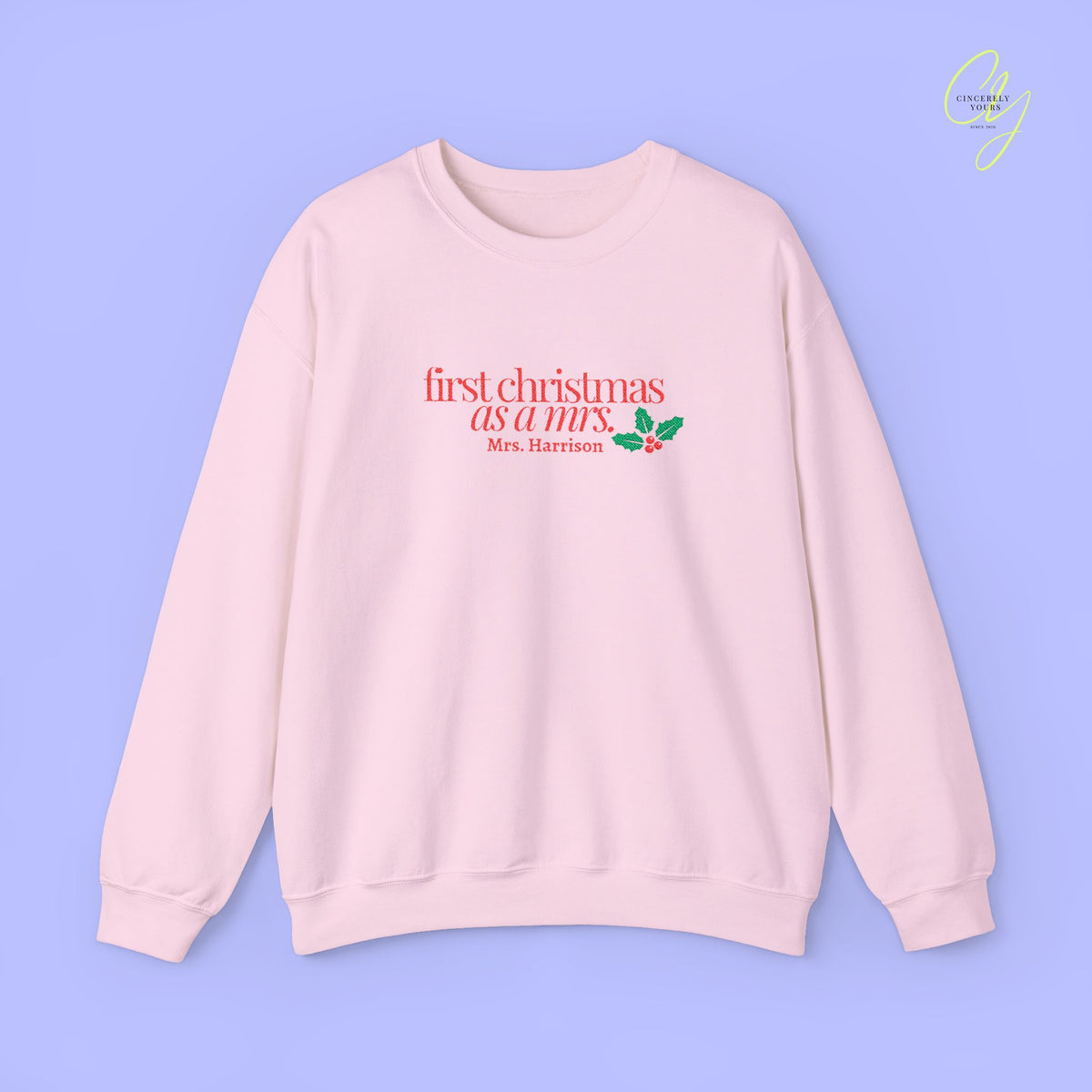 Bride Sweatshirt | BESTICKT first christmas as a mrs