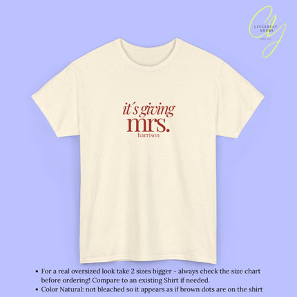 Bride Shirt | It´s giving Mrs JGA