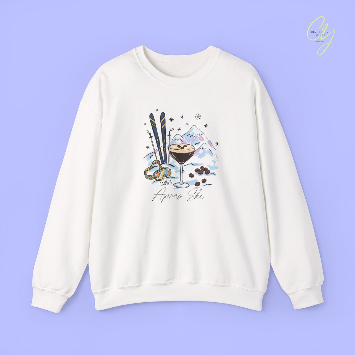 Apres Ski Sweatshirt | Espresso Martini Mountains