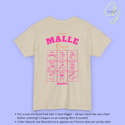 Mallemaus Shirt Bingo Malle Shirt -Malle Maus Shirt backprint Party Spiel (Customizable)