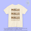 Mallemaus Shirt — Malle Maus Schriftzug Leopard Backprint Malle Shirt (Customizable)
