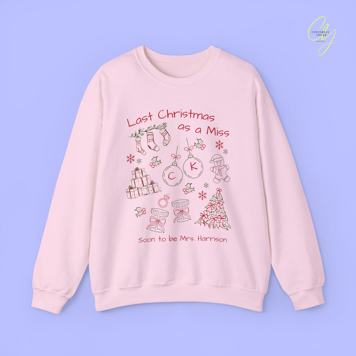 Braut-Sweatshirt | Letzte Weihnachten als Miss