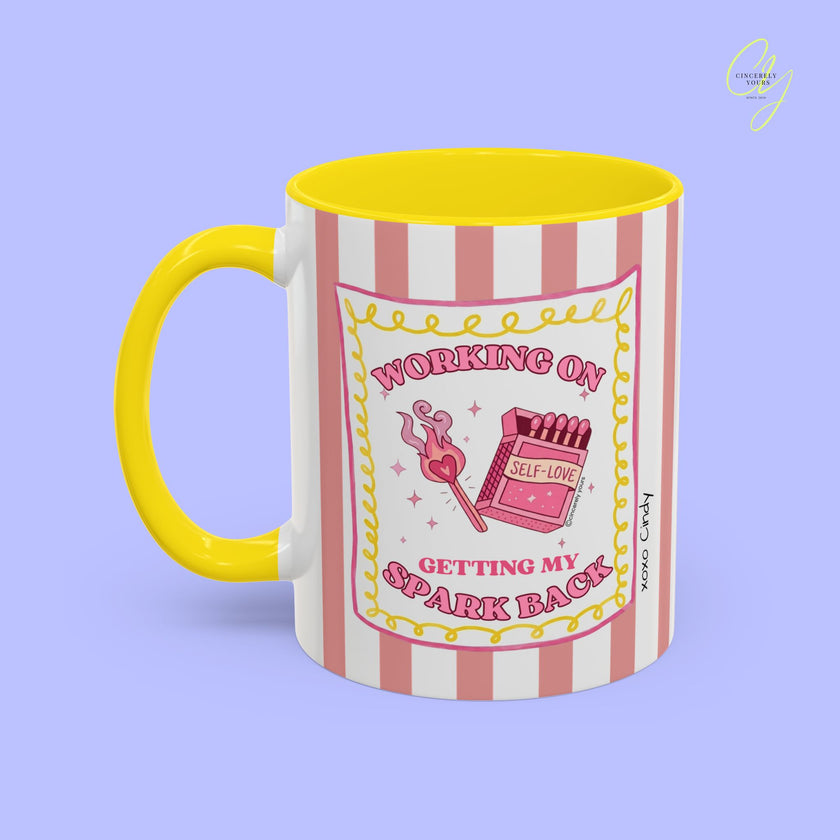 Self love mug - getting my spark back personalized gift