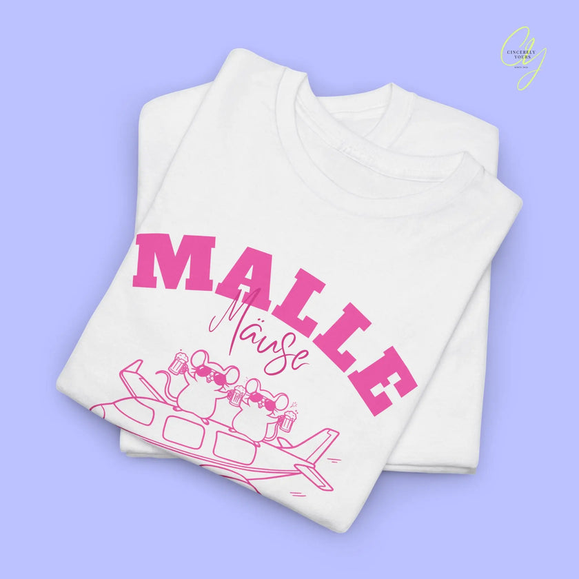 Malle Party Shirt — Malle Party Maus on tour Bierkrug Flugzeug(Customizable) Cincerely Yours