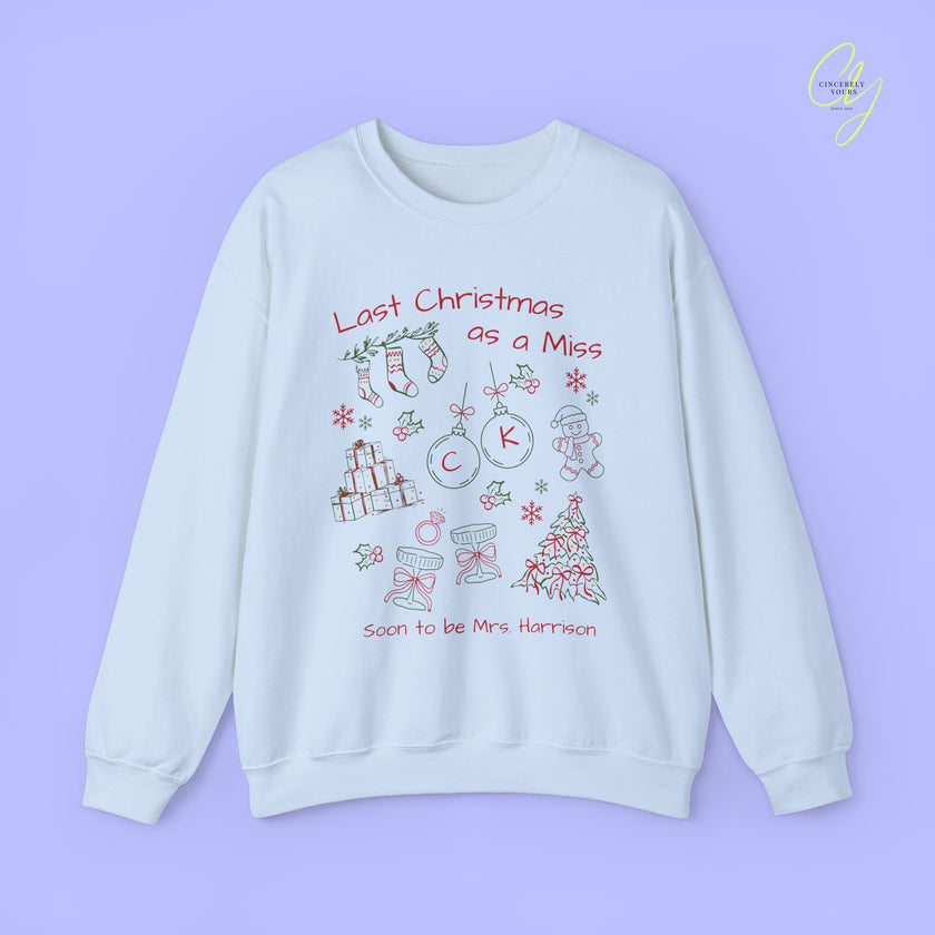 Braut-Sweatshirt | Letzte Weihnachten als Miss