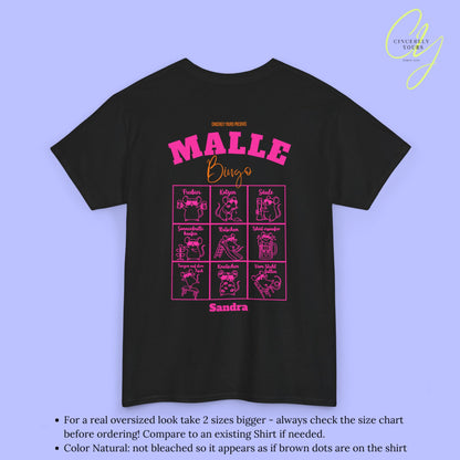 Mallemaus Shirt Bingo Malle Shirt -Malle Maus Shirt backprint Party Spiel (Customizable)