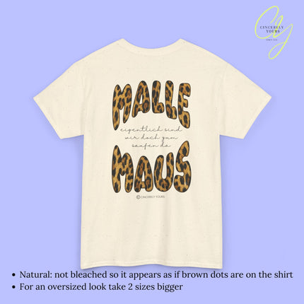 Mallemaus Shirt Malle Maus Leopard - Eigentlich sind wir zum saufen da
