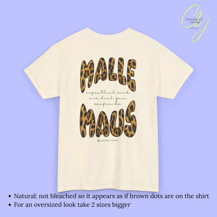 Mallemaus Shirt | Malle Maus Leopard Eigentlich sind wir zum saufen da