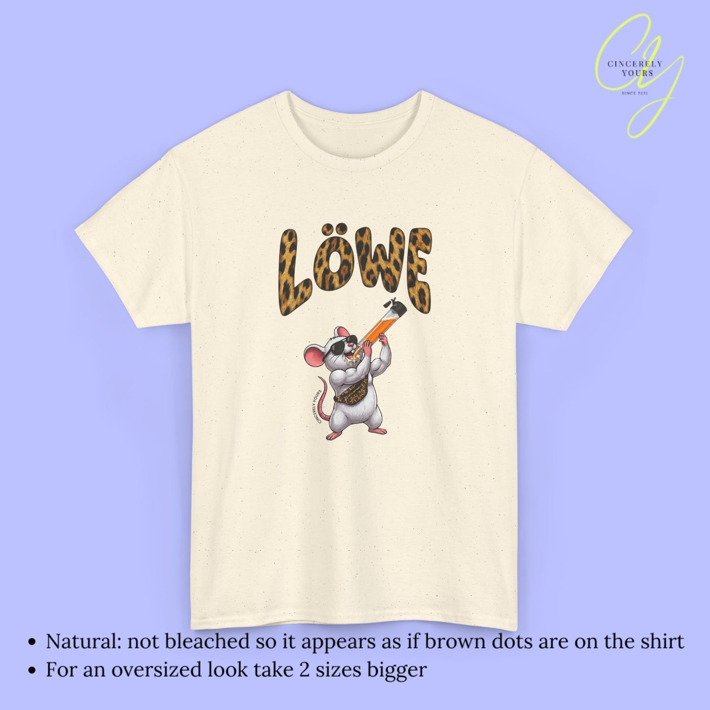 Mallemaus Shirt Malle Maus Löwe - Muskel Maus Bauchtasche Säule