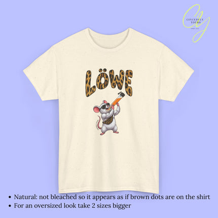 Mallemaus Shirt Malle Maus Löwe - Muskel Maus Bauchtasche Säule