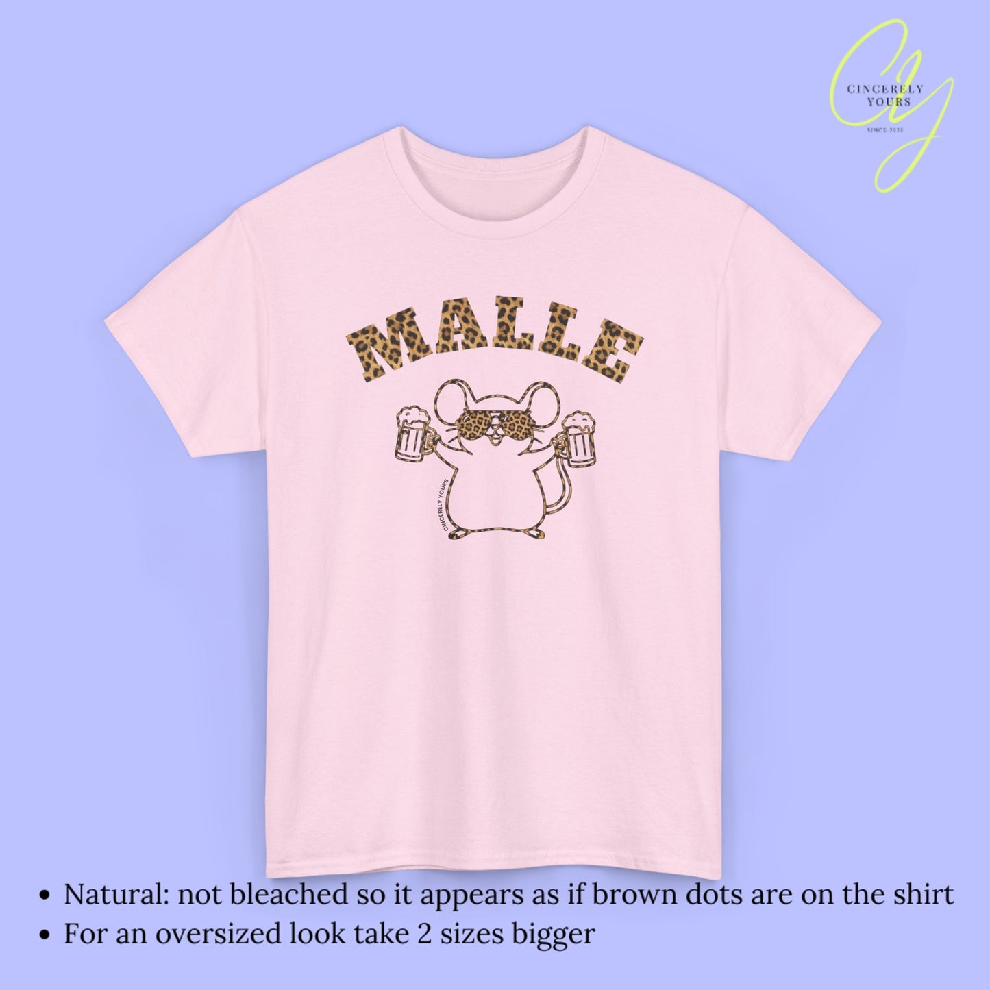 Mallemaus Shirt Malle - Malle Maus Leoparden Bierkrug 2026