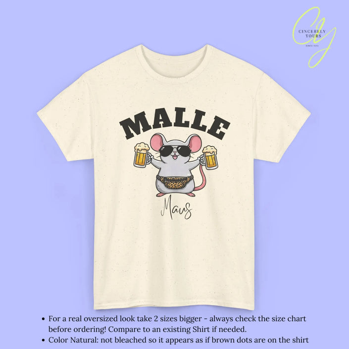 Malle Party Shirt — Malle Maus Bierkrug Bauchtasche Cincerely Yours