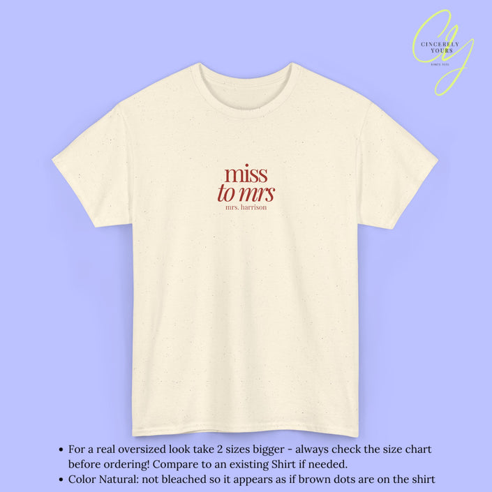 Bride Shirt | Miss to Mrs