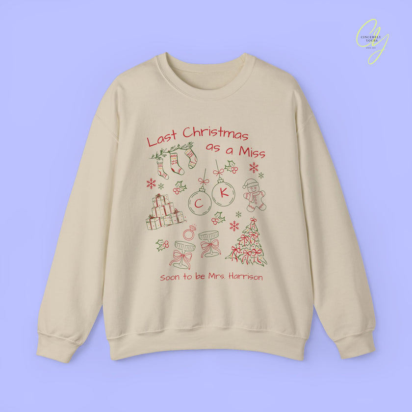 Braut-Sweatshirt | Letzte Weihnachten als Miss