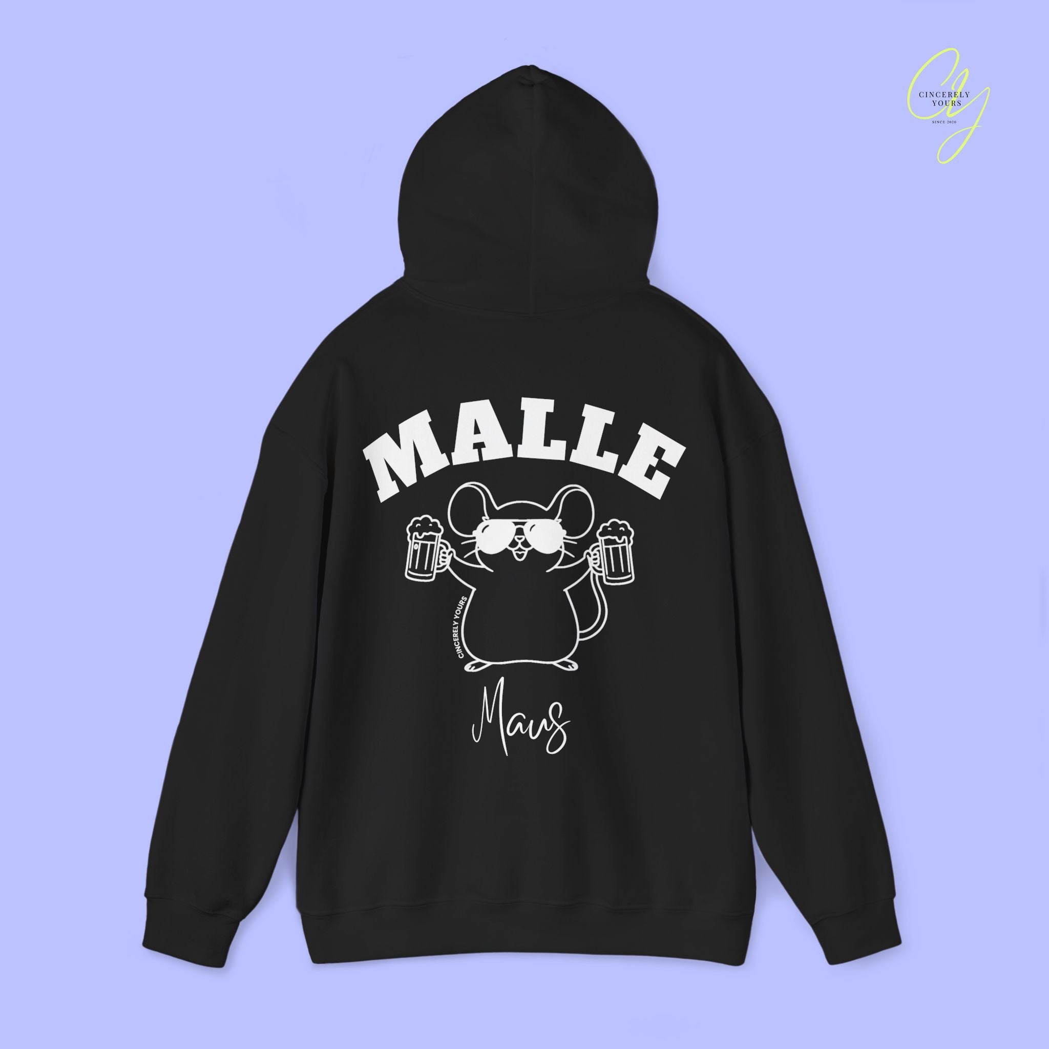 Malle Maus Hoodie — Mallemaus Bierkrug Party Sweatshirt