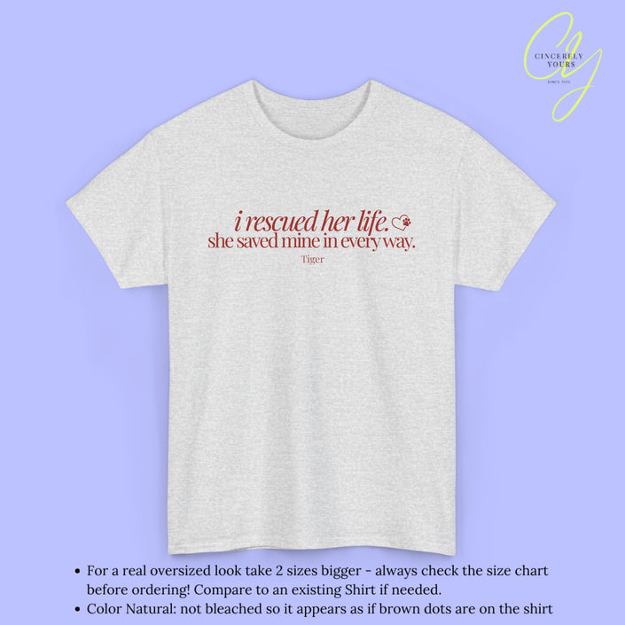 Cat Shirt | She saved mine in every way
