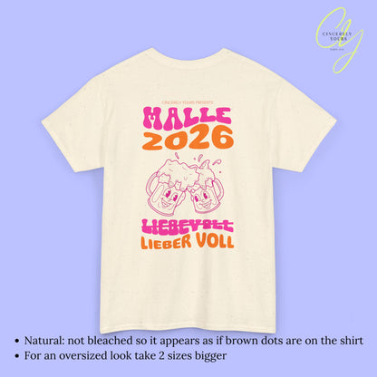 Malle Shirt Malle 2026 - Bierkrug neon Lieber voll