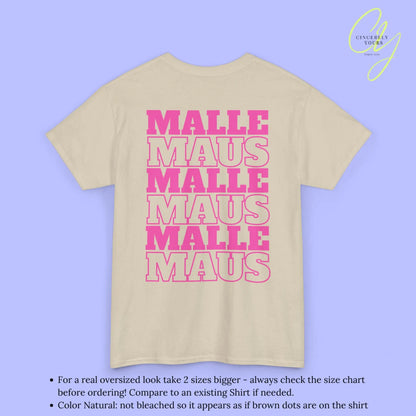 Mallemaus Shirt Malle - Malle Maus Backprint (Personalisierbar)