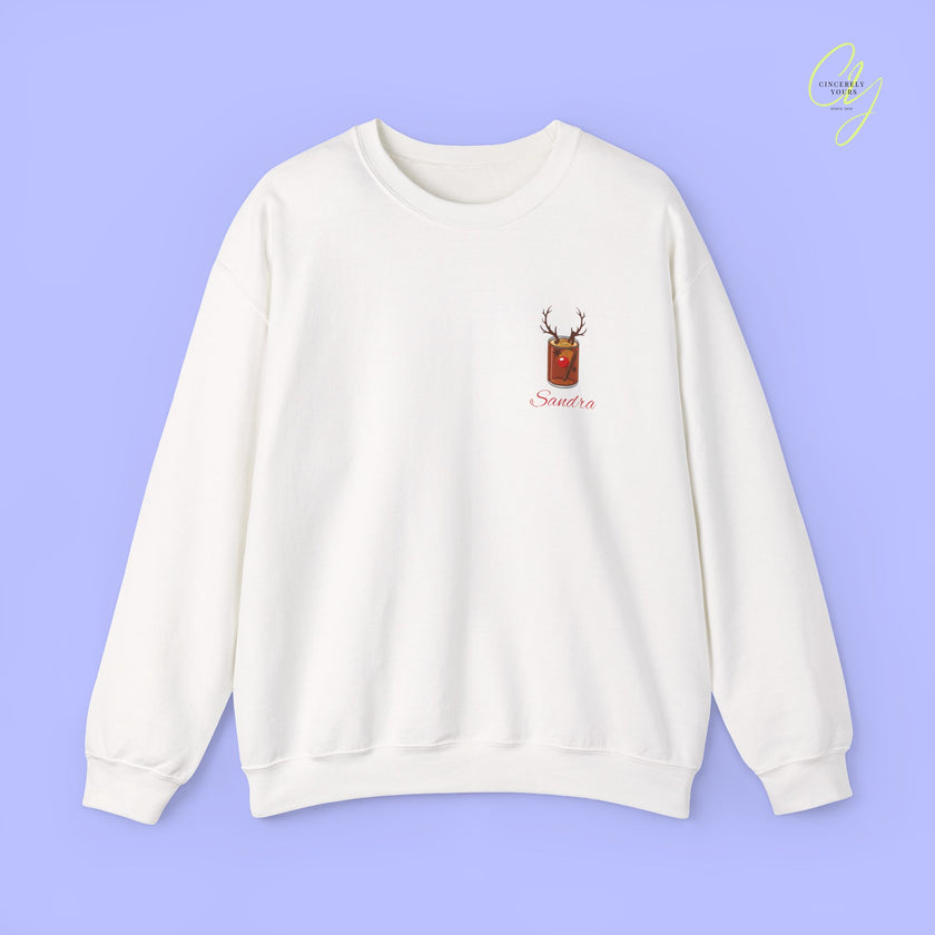 Christmas Sweatshirt | Merry Drunkmas mulled wine