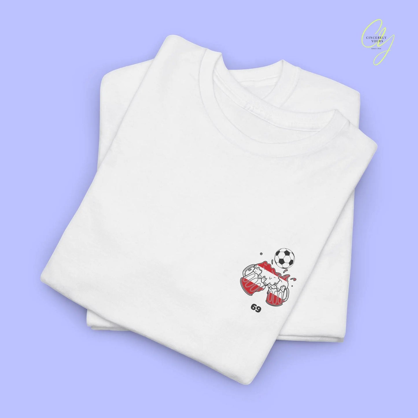 Personaliserter Name Fussball Shirt — Österreich Flagge Bierkrug (Personalisierbar) Cincerely Yours