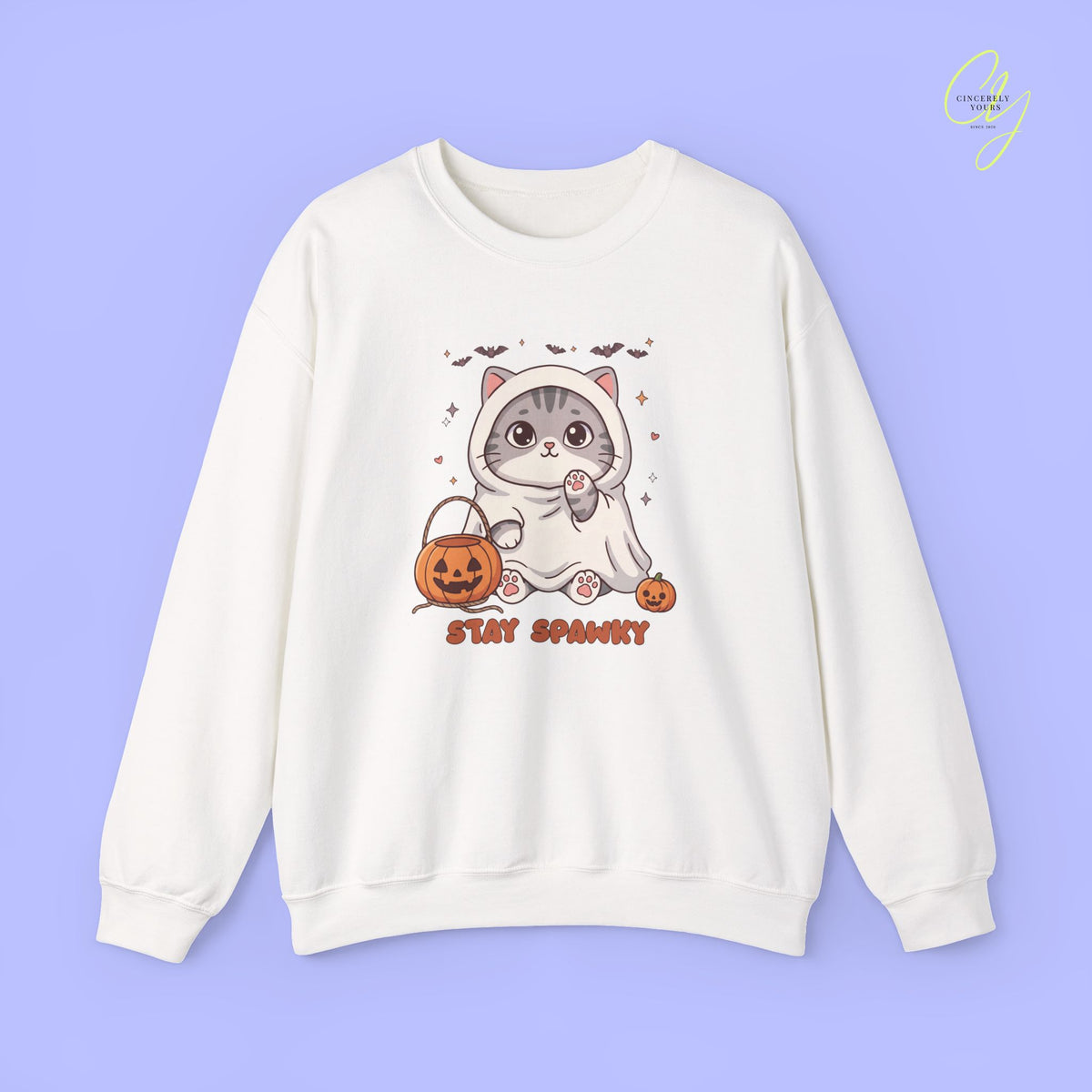 Cat Sweatshirt | Stay spawky