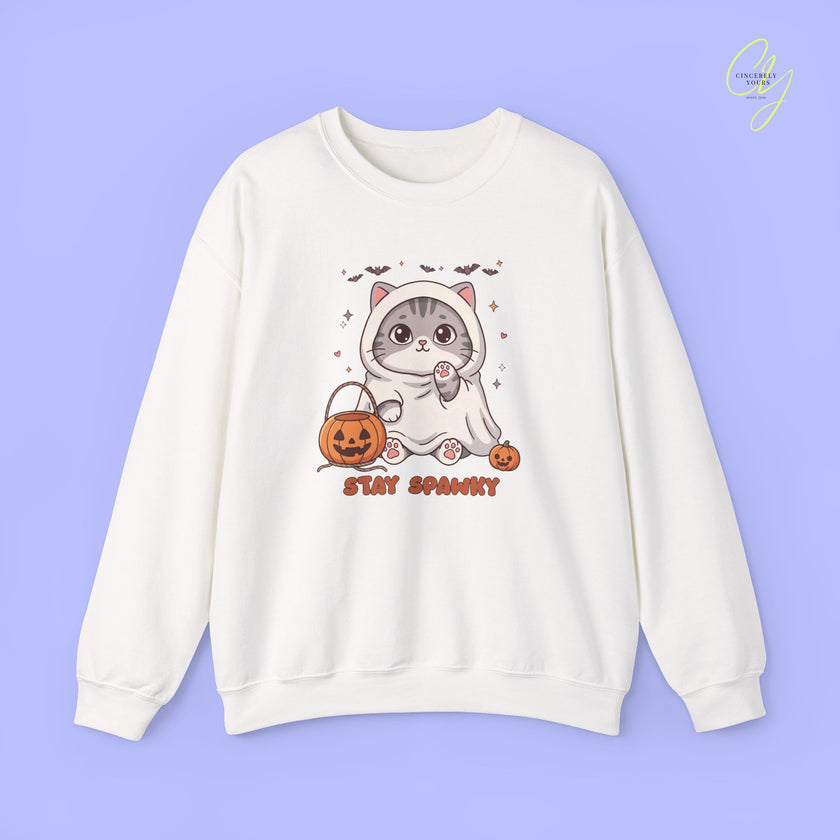 Cat Sweatshirt | Stay spawky