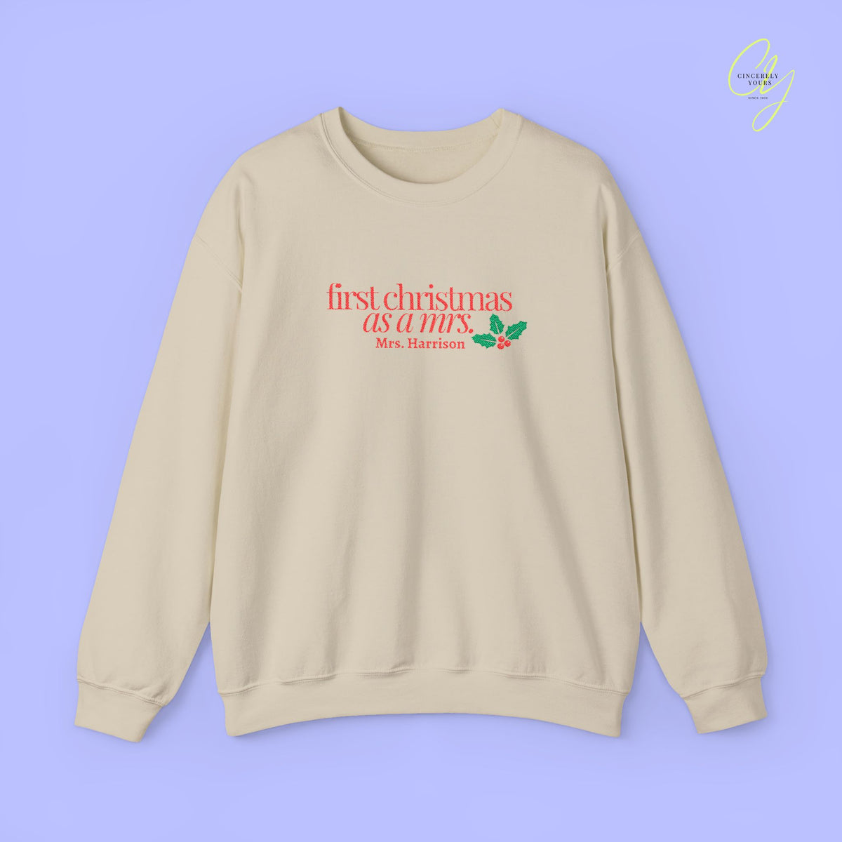 Bride Sweatshirt | BESTICKT first christmas as a mrs
