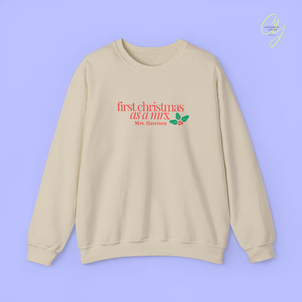 Bride Sweatshirt | BESTICKT first christmas as a mrs
