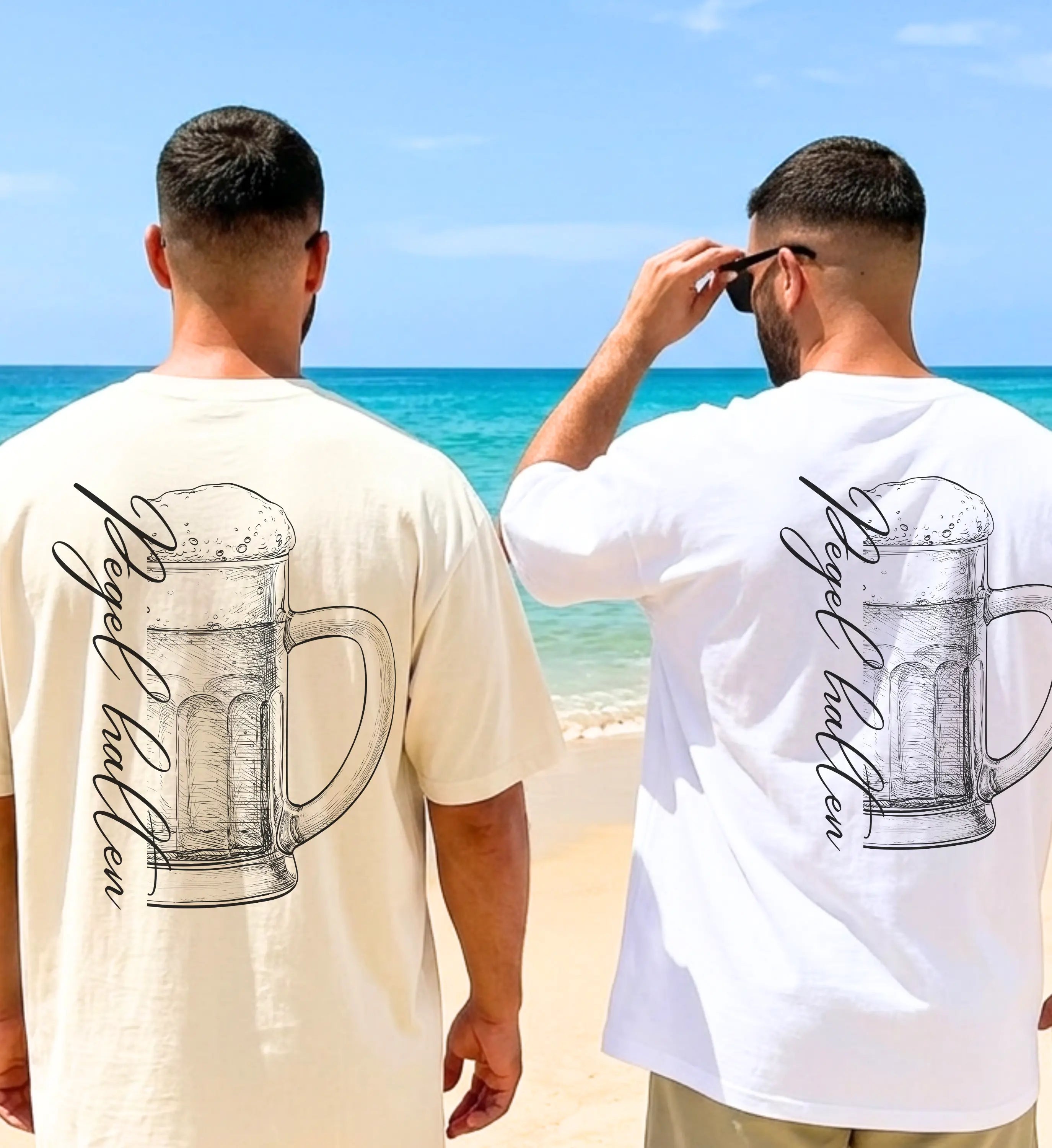 Party Shirt Bierkrug — Pegel halten (Customizable) Cincerely Yours